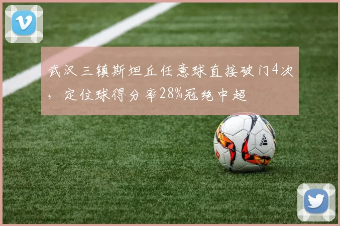 武汉三镇斯坦丘任意球直接破门4次，定位球得分率28%冠绝中超