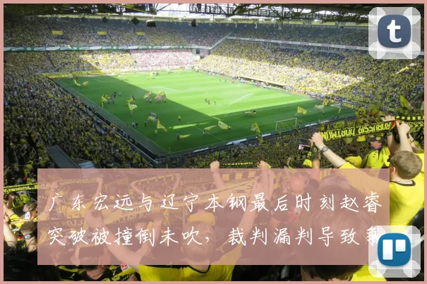 广东宏远与辽宁本钢最后时刻赵睿突破被撞倒未吹，裁判漏判导致争议结局？